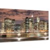 Glasschilderij Skyline van de stad -120 x 70 cm